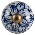 Clayre & Eef Pomello Ø 3x3 cm Blu Ceramica