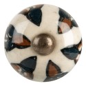 Clayre & Eef Pomello Ø 3x3 cm Beige Ceramica