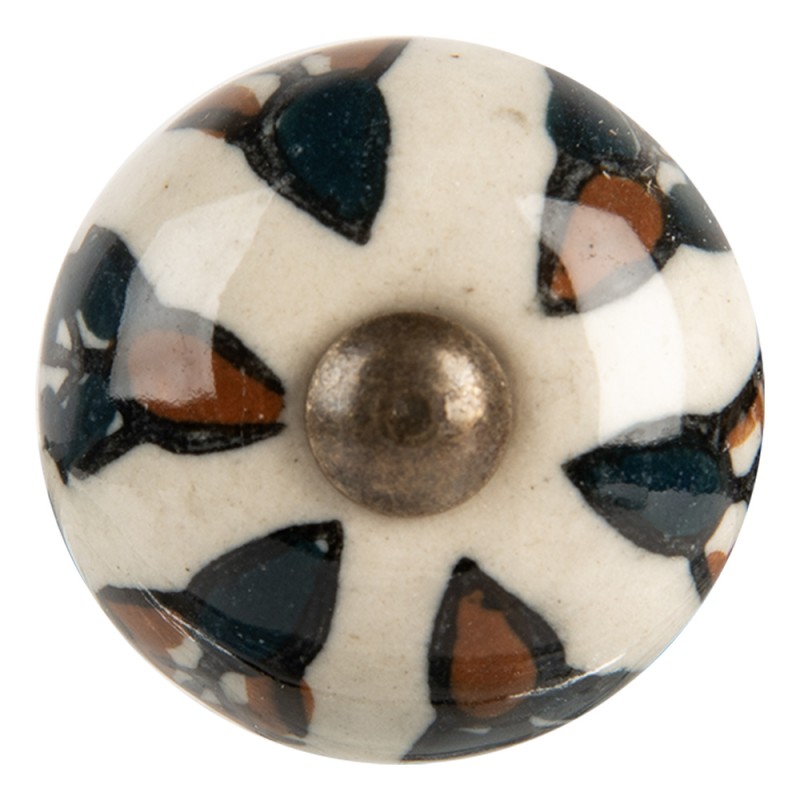Clayre & Eef Pomello Ø 3x3 cm Beige Ceramica