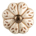Clayre & Eef Door Knob Ø 4x3 cm Beige Ceramic