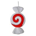 Clayre & Eef Christmas Ornament Candy 33x18x4 cm Red White Synthetic