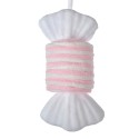 Clayre & Eef Ornamento Natalizio Caramelle 11x8x20 cm Rosa Bianco Sintetico