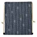 Clayre & Eef Sac à dos 34x43 cm Bleu Synthétique