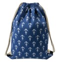 Clayre & Eef Zaino 34x43 cm Blu Sintetico Ancore