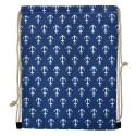 Clayre & Eef Zaino 34x43 cm Blu Sintetico Ancore
