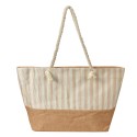 Clayre & Eef Borsa da spiaggia 55x36 cm Marrone Beige Sintetico