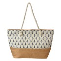 Clayre & Eef Sac de plage 55x36 cm Blanc Synthétique