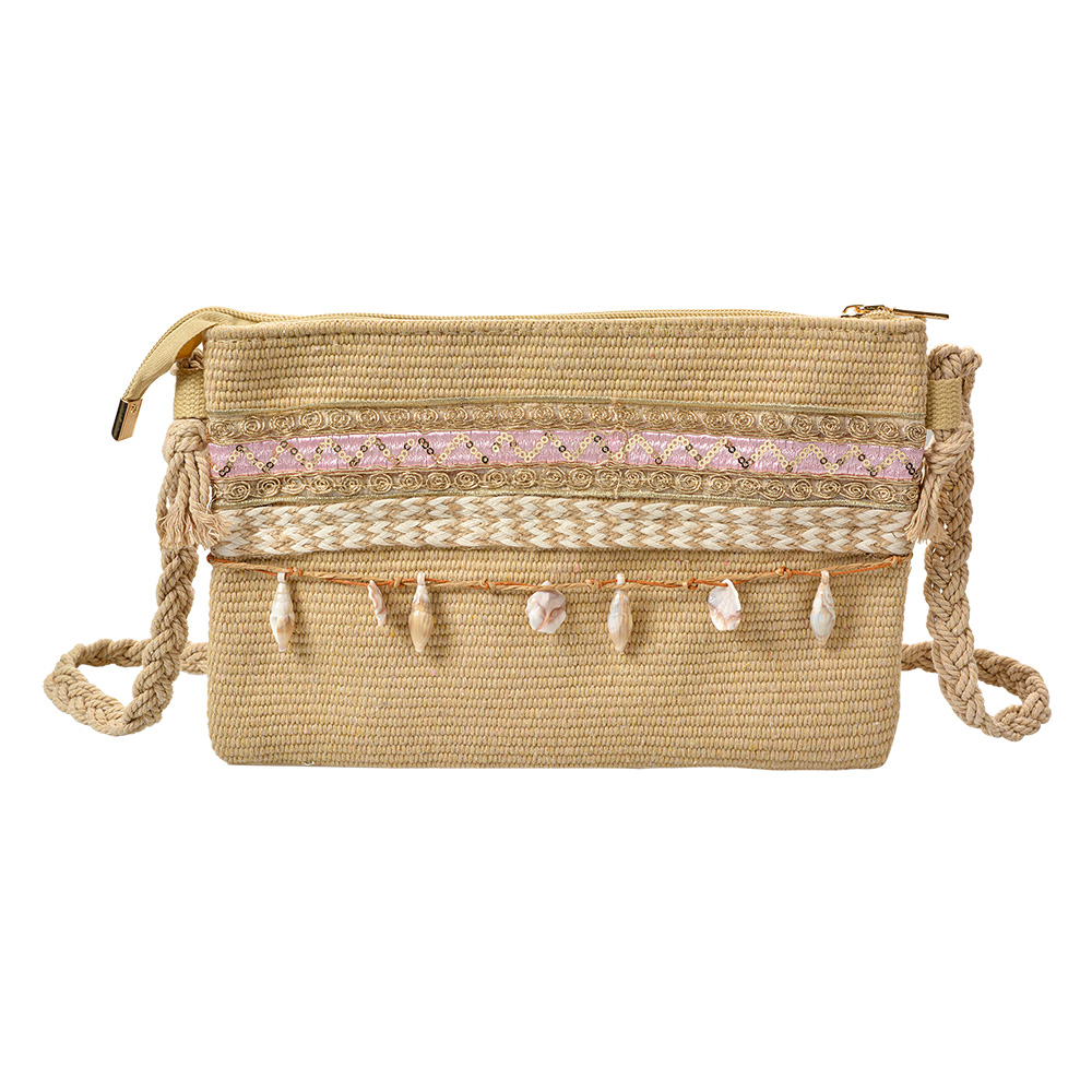 Clayre & Eef Handtas 30x18 cm Bruin Synthetisch afbeelding