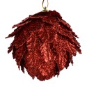 Clayre & Eef Decorative Pendant Flowers Ø 8x8 cm Red Plastic