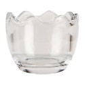 Clayre & Eef Glass Jar Egg 6x6x12 cm Transparent Glass