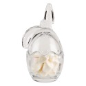 Clayre & Eef Glass Jar Egg 6x6x12 cm Transparent Glass