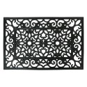 Clayre & Eef Türmatte 60x40 cm Schwarz Gummi