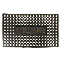 Clayre & Eef Deurmat 75x45 cm Zwart Rubber