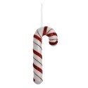 Clayre & Eef Ornamento Natalizio Bastoncino di zucchero 20 cm Bianco Rosso  Plastica
