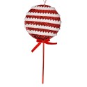Clayre & Eef Christmas Ornament Lollipop 14x4x30 cm Red Plastic