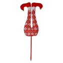 Clayre & Eef Christmas Decoration Elf 80 cm Red Fabric