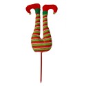Clayre & Eef Decorazione di Natalizie Elfo 50 cm Rosso Tessuto
