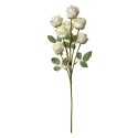 Clayre & Eef Artificial Flower Rose 55 cm White Plastic