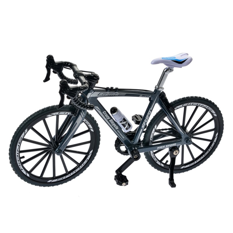 Clayre & Eef Decoration Bicycle 20x5x12 cm Grey Metal