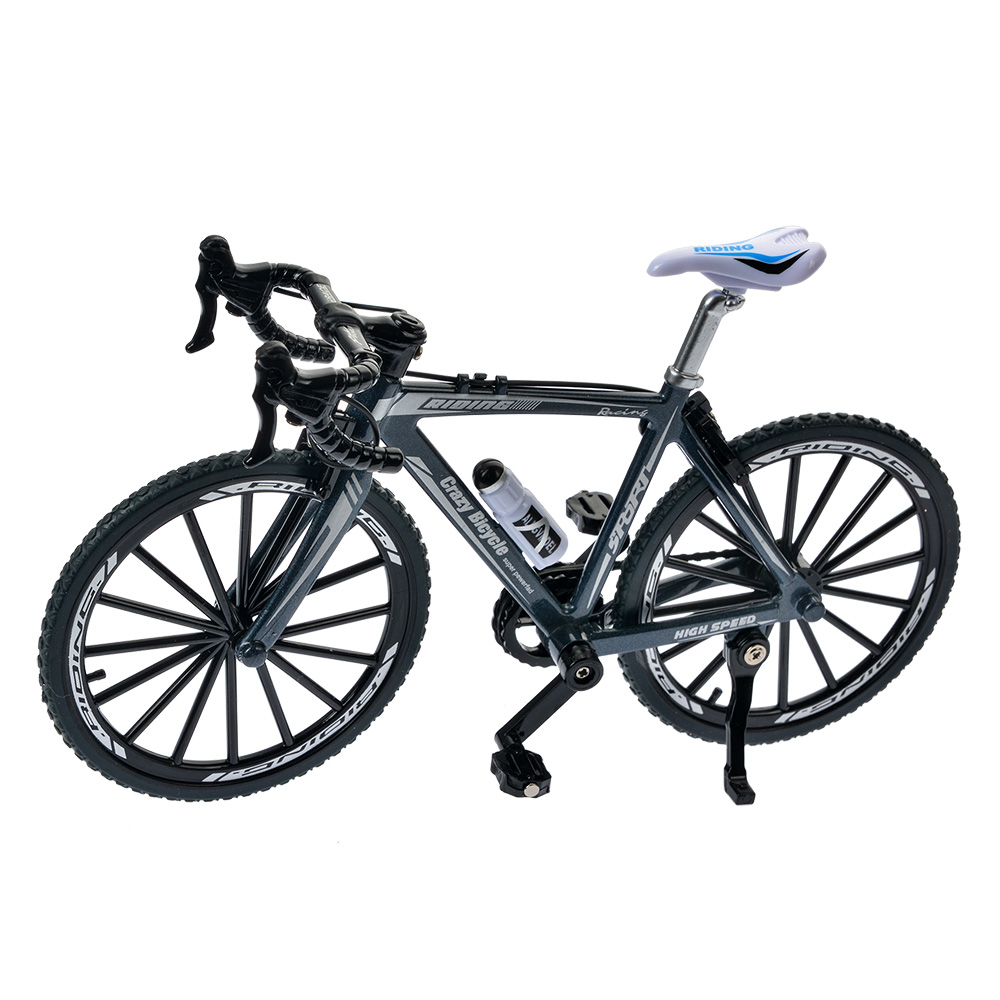 Clayre&Eef Decoratie Fiets 20x5x12 cm Grijs Metaal afbeelding