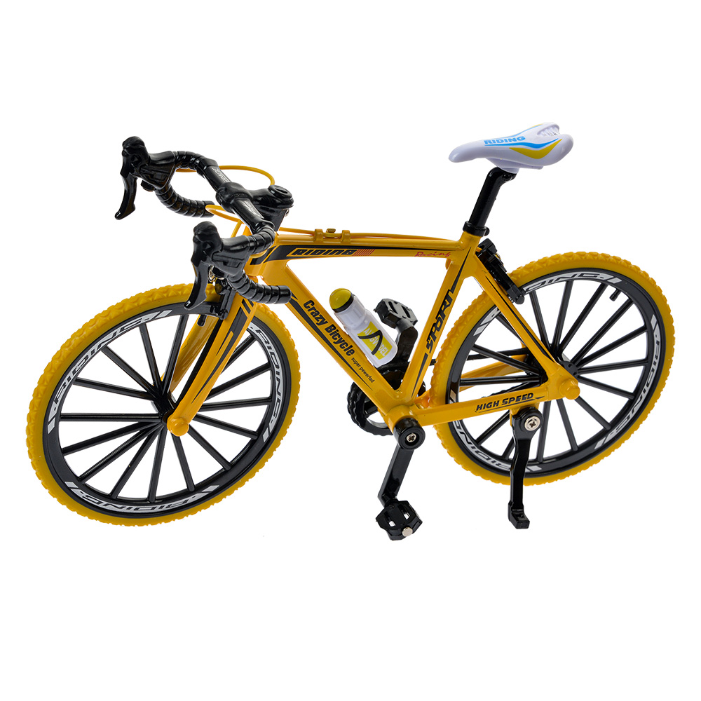 Clayre&Eef Decoratie Fiets 20x5x12 cm Geel Metaal afbeelding