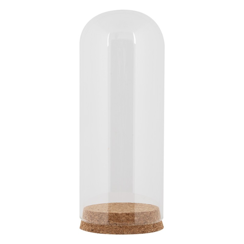Clayre & Eef Glass Bell Jar Ø 8x20 cm Transparent Glass