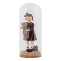 Clayre & Eef Glass Bell Jar Ø 8x20 cm Transparent Glass