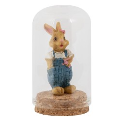 Clayre & Eef Glass Bell Jar Ø 5x8 cm Transparent Glass