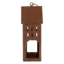 Clayre & Eef Figurine décorative Maison 13x11x30 cm Marron Métal