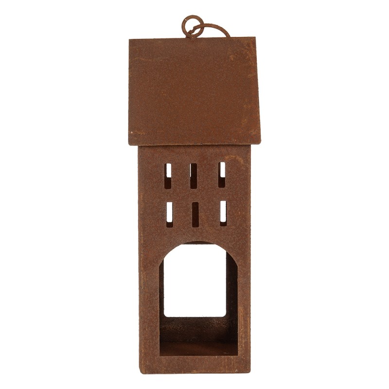 Clayre & Eef Figurine décorative Maison 13x11x30 cm Marron Métal