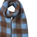 Clayre & Eef Sciarpa invernale da donna 39x200 cm Blu Sintetico