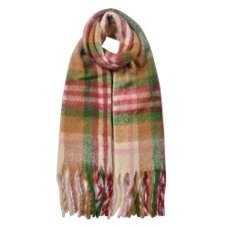 Clayre & Eef Sciarpa invernale da donna 35x212 cm Verde Sintetico