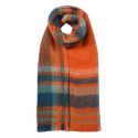 Clayre & Eef Winter Scarf Women 35x212 cm Orange Synthetic