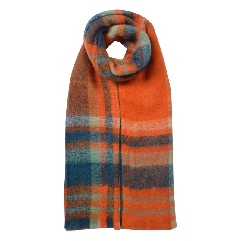 Clayre & Eef Winter Scarf Women 35x212 cm Orange Synthetic