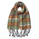 Clayre & Eef Sciarpa invernale da donna 50x200 cm Verde Sintetico