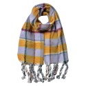 Clayre & Eef Winter Scarf Women 50x200 cm Yellow Synthetic