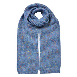 Clayre & Eef Écharpe d'hiver femmes 14x146 cm Bleu Synthétique