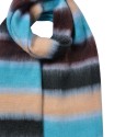 Clayre & Eef Winter Scarf Women 37x210 cm Blue Synthetic