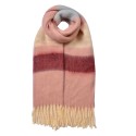Clayre & Eef Écharpe d'hiver femmes 37x210 cm Rose Synthétique