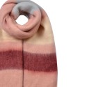 Clayre & Eef Écharpe d'hiver femmes 37x210 cm Rose Synthétique