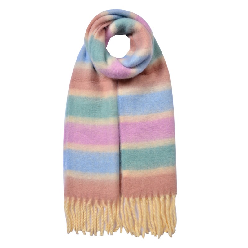 Clayre & Eef Sciarpa invernale da donna 37x210 cm Viola Sintetico