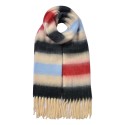 Clayre & Eef Écharpe d'hiver femmes 37x210 cm Rouge Synthétique
