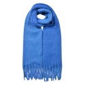 Clayre & Eef Winter Scarf Women 40x240 cm Blue Synthetic