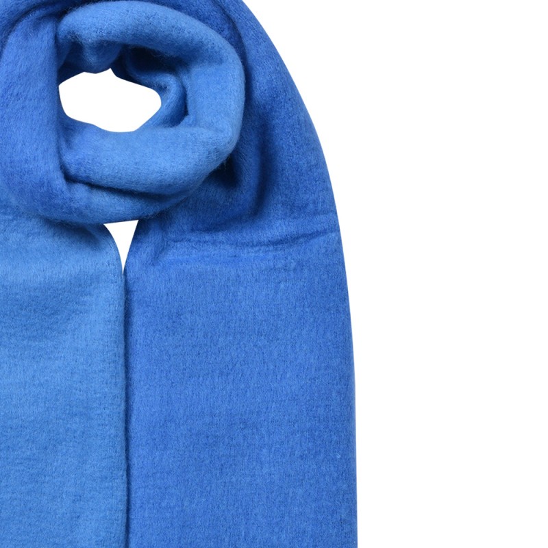 Clayre & Eef Winter Scarf Women 40x240 cm Blue Synthetic