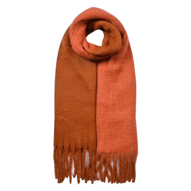 Clayre & Eef Sciarpa invernale da donna 40x240 cm Marrone Sintetico