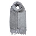 Clayre & Eef Wintersjaal Dames 40x240 cm Grijs
