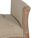 Clayre & Eef Bank 67x44x60 cm Braun Beige Holz Textil
