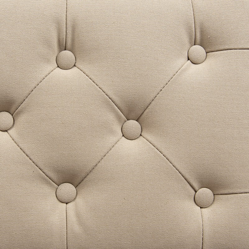 Clayre & Eef Bank 67x44x60 cm Braun Beige Holz Textil