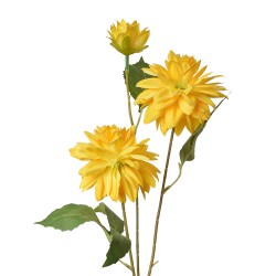 Clayre & Eef Kunstbloem 70 cm Geel Kunststof
