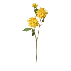 Clayre & Eef Kunstbloem 70 cm Geel Kunststof